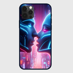 Чехол iPhone 12 Pro Cyber love - metropolis neon glow