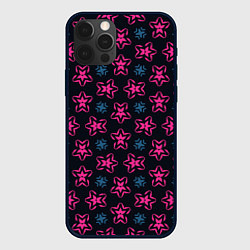 Чехол для iPhone 12 Pro Звездный паттерн, цвет: 3D-черный