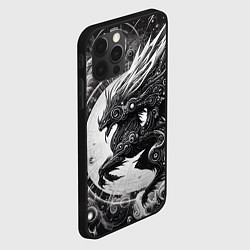 Чехол для iPhone 12 Pro Cyber dragon - ai art fantasy, цвет: 3D-черный — фото 2