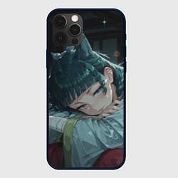 Чехол для iPhone 12 Pro Маомао с кошачьими ушками, цвет: 3D-черный