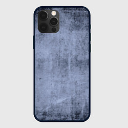 Чехол для iPhone 12 Pro Текстура серо-синий бетон, цвет: 3D-черный