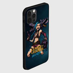 Чехол для iPhone 12 Pro League of Legends Jinx, цвет: 3D-черный — фото 2