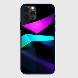Чехол iPhone 12 Pro Neon colored geometric