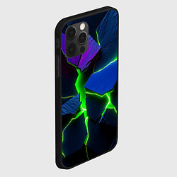 Чехол для iPhone 12 Pro Neon tile, цвет: 3D-черный — фото 2