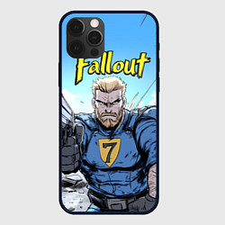 Чехол для iPhone 12 Pro Fallout 7, цвет: 3D-черный