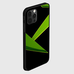 Чехол для iPhone 12 Pro Geometric neon, цвет: 3D-черный — фото 2