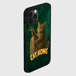 Чехол для iPhone 12 Pro Cat Cong пародия на Кинг Конг, цвет: 3D-черный — фото 2