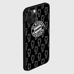 Чехол для iPhone 12 Pro Бавария Мюнхен люди паттерн, цвет: 3D-черный — фото 2