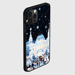 Чехол для iPhone 12 Pro Салют в новогодней Москве, цвет: 3D-черный — фото 2