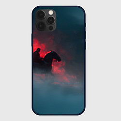 Чехол для iPhone 12 Pro Всадник в тумане, цвет: 3D-черный