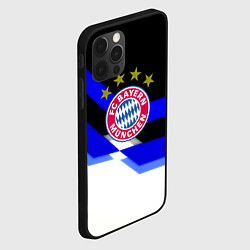 Чехол для iPhone 12 Pro Бавария Мюнхен полосы спорт, цвет: 3D-черный — фото 2