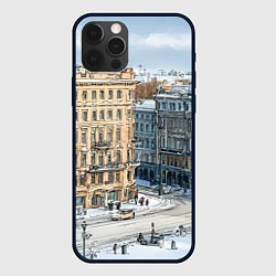 Чехол iPhone 12 Pro Зимняя улица Питера