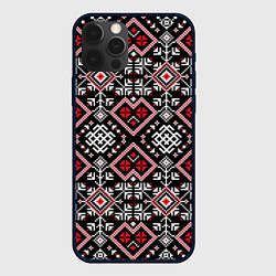 Чехол iPhone 12 Pro Славянский орнамент обережный