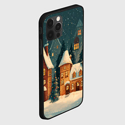Чехол для iPhone 12 Pro Сказочный Новогодний городок, цвет: 3D-черный — фото 2