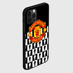 Чехол для iPhone 12 Pro Манчестер Юнайтед люди паттерн, цвет: 3D-черный — фото 2