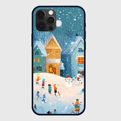 Чехол для iPhone 12 Pro Новогодние каникулы, цвет: 3D-черный