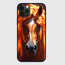 Чехол iPhone 12 Pro Статная огненная лошадь