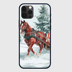 Чехол iPhone 12 Pro Новогодняя лошадка 2026