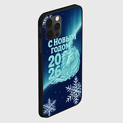Чехол для iPhone 12 Pro С новым годом 2026 - лошадь, цвет: 3D-черный — фото 2