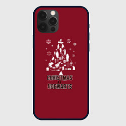 Чехол для iPhone 12 Pro Рождество в Хогвартс, цвет: 3D-черный