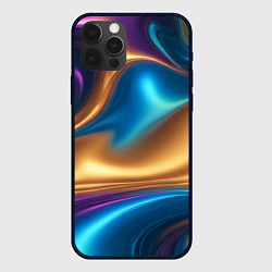 Чехол для iPhone 12 Pro Сплавы разноцветные, цвет: 3D-черный