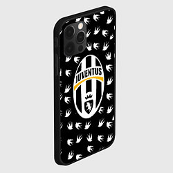 Чехол для iPhone 12 Pro Ювентус ласточки паттерн, цвет: 3D-черный — фото 2