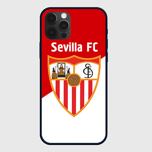 Чехол iPhone 12 Pro Sevilla FC / 3D-Черный – фото 1