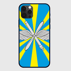 Чехол для iPhone 12 Pro Флаг ВВС, цвет: 3D-черный