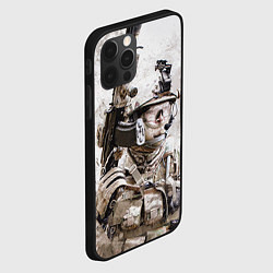 Чехол для iPhone 12 Pro ФСБ Альфа, цвет: 3D-черный — фото 2