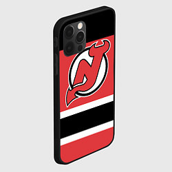 Чехол для iPhone 12 Pro New Jersey Devils, цвет: 3D-черный — фото 2