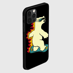 Чехол для iPhone 12 Pro Мишка на борде, цвет: 3D-черный — фото 2