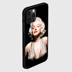 Чехол для iPhone 12 Pro Мерлин Монро 2, цвет: 3D-черный — фото 2