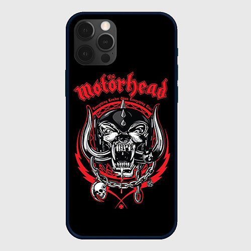 Чехол iPhone 12 Pro Motorhead / 3D-Черный – фото 1