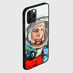 Чехол для iPhone 12 Pro Гагарин в полете, цвет: 3D-черный — фото 2