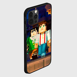 Чехол для iPhone 12 Pro Minecraft Men's, цвет: 3D-черный — фото 2