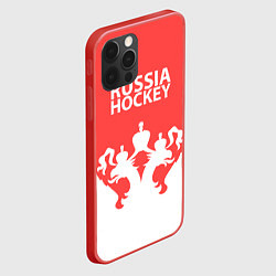 Чехол для iPhone 12 Pro Russia Hockey, цвет: 3D-красный — фото 2