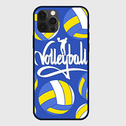 Чехол для iPhone 12 Pro Волейбол 6, цвет: 3D-черный