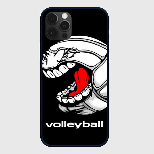 Чехол iPhone 12 Pro Волейбол 25 / 3D-Черный – фото 1