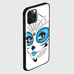 Чехол для iPhone 12 Pro Мексиканский череп - девочка, цвет: 3D-черный — фото 2
