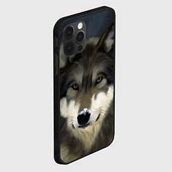 Чехол для iPhone 12 Pro Зимний волк, цвет: 3D-черный — фото 2