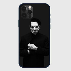 Чехол для iPhone 12 Pro Marilyn Manson, цвет: 3D-черный