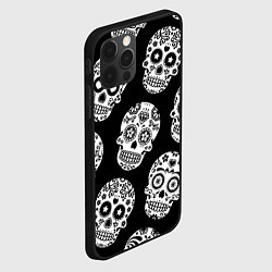 Чехол для iPhone 12 Pro Черепа, цвет: 3D-черный — фото 2