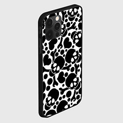 Чехол для iPhone 12 Pro Паттерн весёлый Роджер, цвет: 3D-черный — фото 2