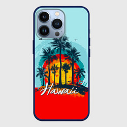 Чехол для iPhone 13 Pro HAWAII 6, цвет: 3D-тёмно-синий