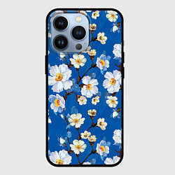 Чехол для iPhone 13 Pro Цветы ретро 5, цвет: 3D-черный