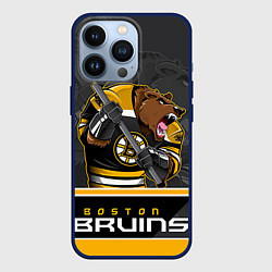 Чехол для iPhone 13 Pro Boston Bruins, цвет: 3D-тёмно-синий