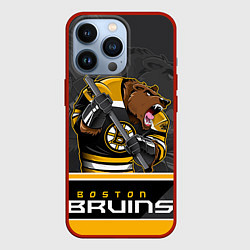 Чехол для iPhone 13 Pro Boston Bruins, цвет: 3D-красный