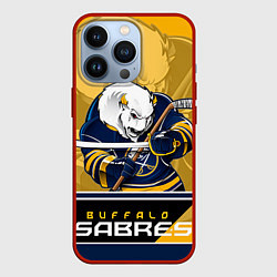 Чехол для iPhone 13 Pro Buffalo Sabres, цвет: 3D-красный