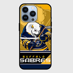 Чехол для iPhone 13 Pro Buffalo Sabres, цвет: 3D-черный