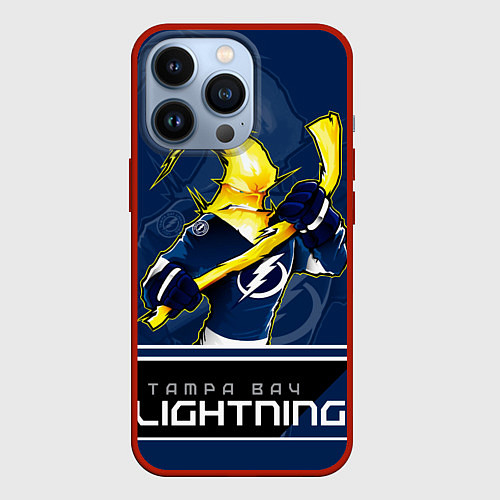 Чехол iPhone 13 Pro Bay Lightning / 3D-Красный – фото 1
